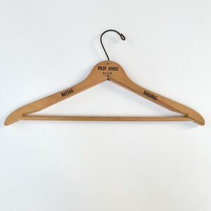 Vintage Wood Hanger Pilot House Club Nassau Bahamas